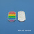 pride rainbow necklace dog tag, homosexual gay/lesbian pendant